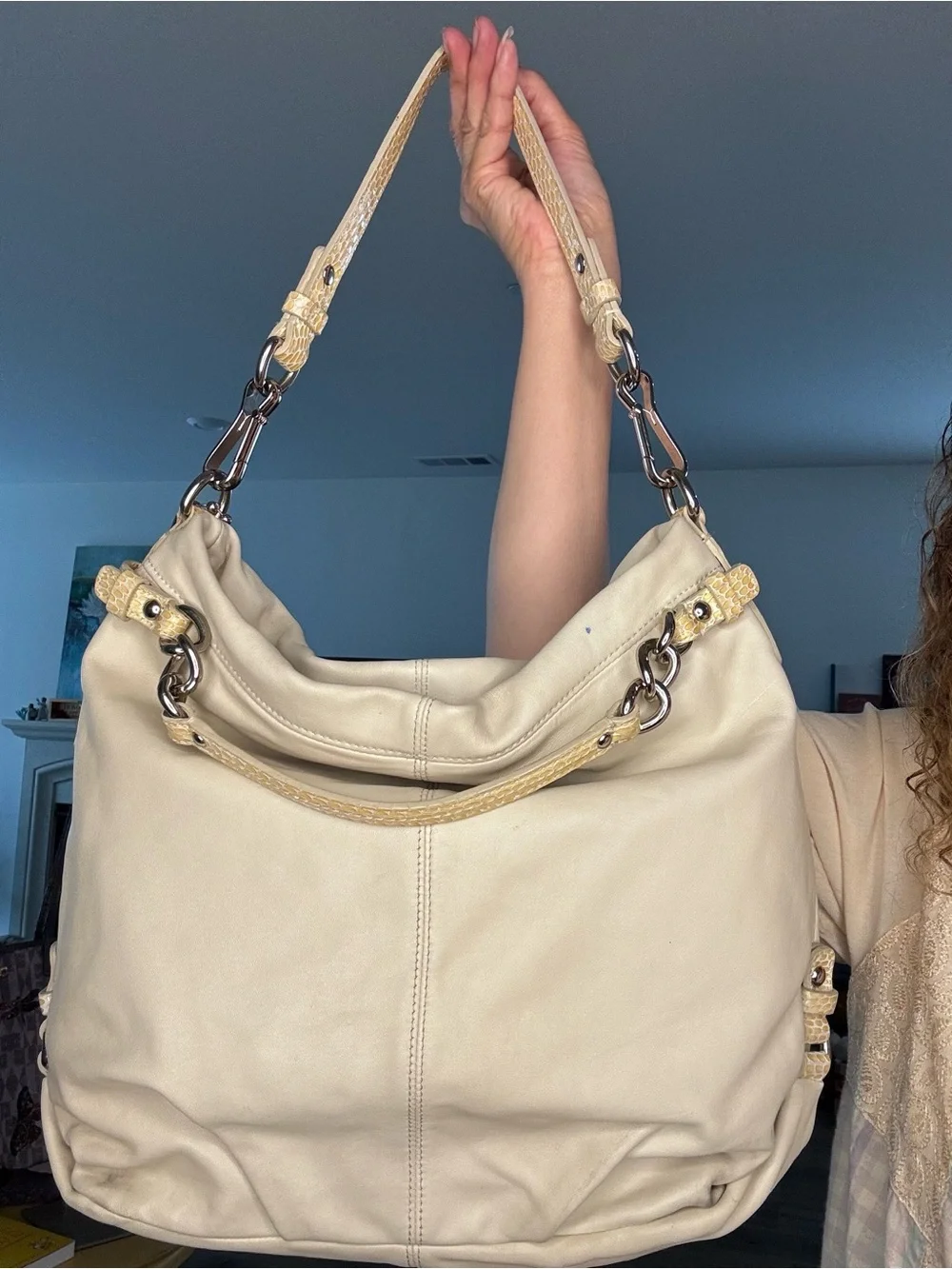 Coach Brooke Snakeskin details